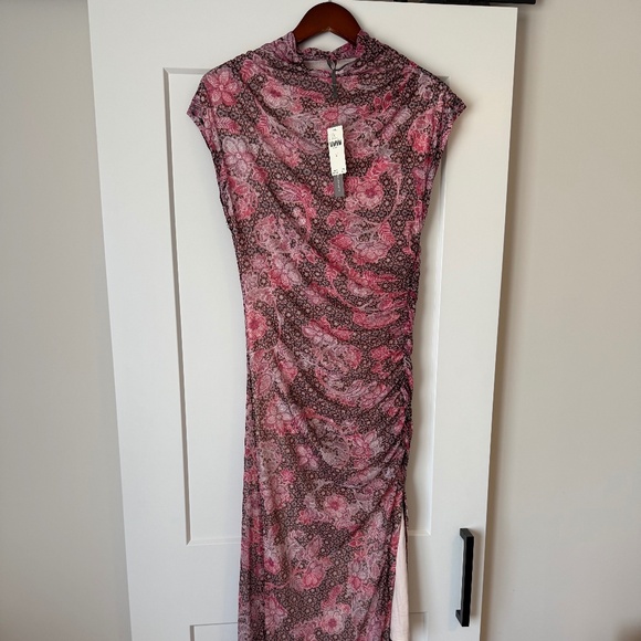 Anthropologie Floral Nylon/Mesh Dress - Picture 1 of 2
